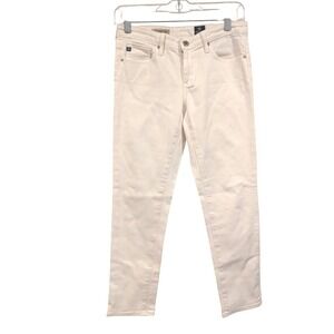 AG Adriano Goldschmied The Stilt Crop White Cigarette Jeans - Women's Size‎ 26